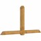 Ekena Millwork Eugene Rough Sawn Timber Gable Bracket, Western Red Cedar, 108"W x 54"H x 6"D x 6"F, 12/12 Pitch GBW108X54X0606EUG00RWR - alternate 4